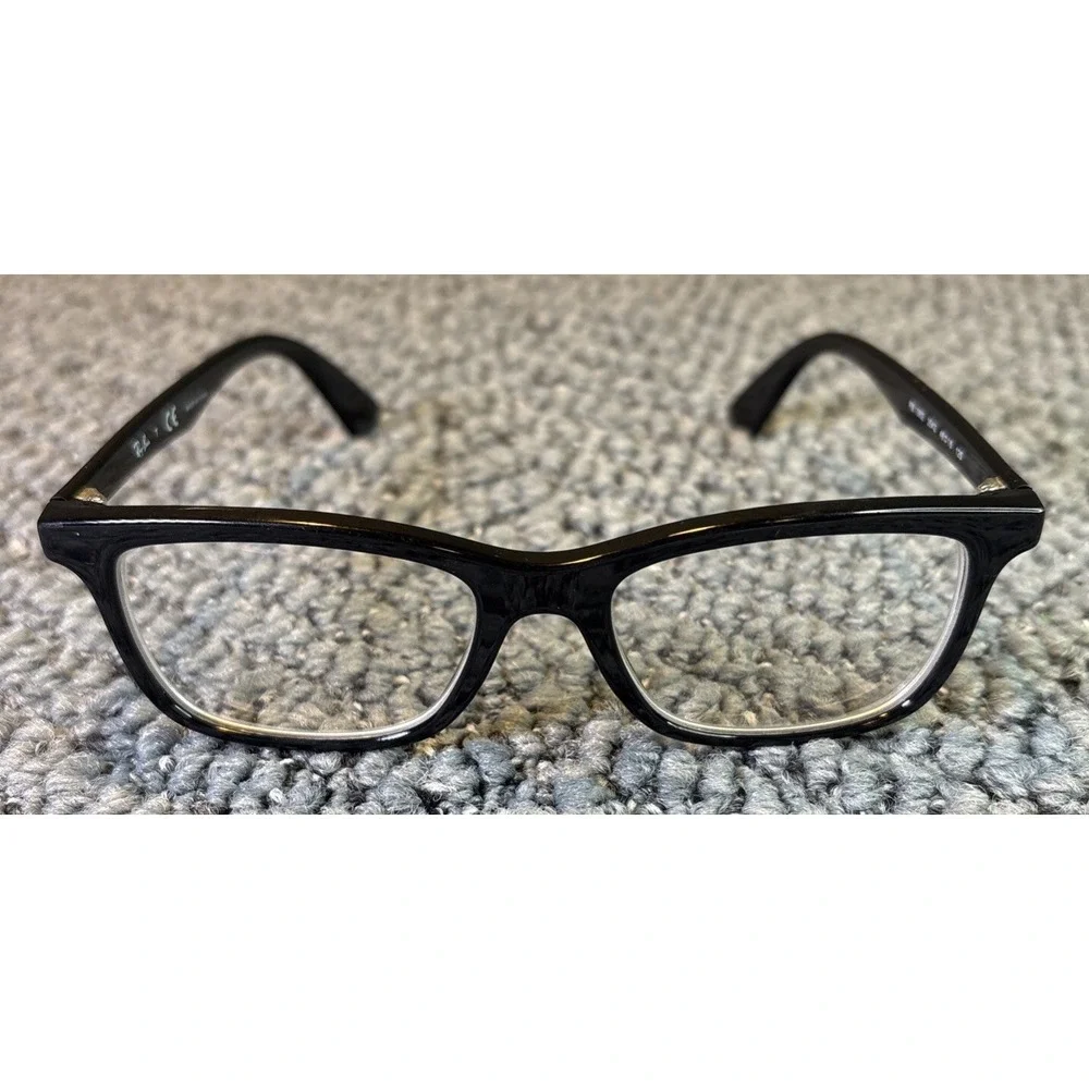 Ray-Ban Eyeglasses RB 1562 3542 Glossy Black Rectangular Frame Only 48-16-125